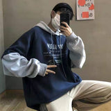 Hoodies Streetwear Casual Fashion Clothes Patchwork Hoodie