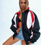 Women's bombers jacket vintage racing jacket Sport Style