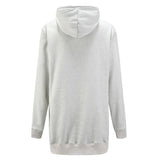 Hot Sweatshirt Side Zipper Design Plus Velvet Warm Long Sportswear