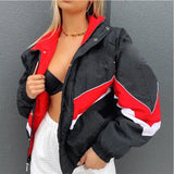 Women's bombers jacket vintage racing jacket Sport Style
