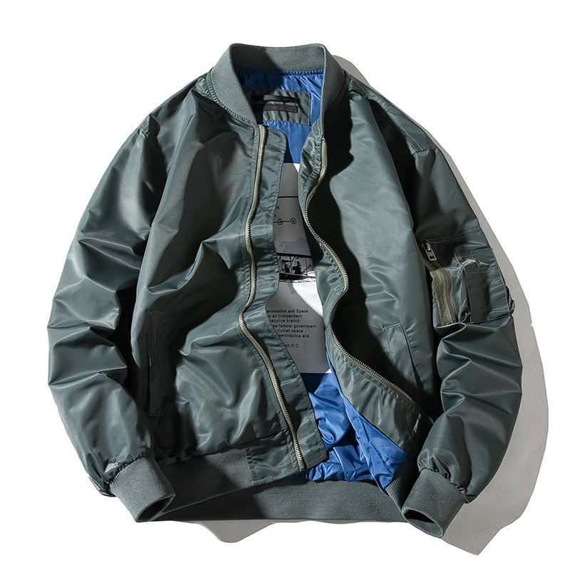 Thick streetwear military coats bomber jacket