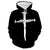 Fall Winter Male Casual Men Hoodies The Cross Printing Tops Pullover Clothing