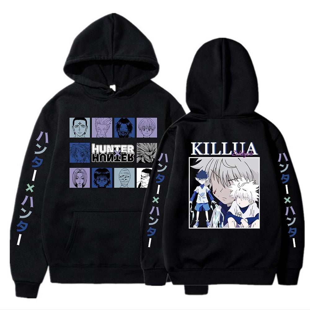 Anime Hunter X Hunter Killua Leorio Kurapika Gon Hisoka Pullover Hoodie Streetswear