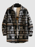 Jackets Wool Blend Aztec Vintage Shacket Fall Topcoats