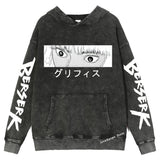Berserk Hoodie Retro Style Hoodie Harajuku Sweatshirts long sleeves Hip Hop