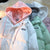 Japanese Cute Fake Two-piece Hoodeds loose Cotton Coat Pink