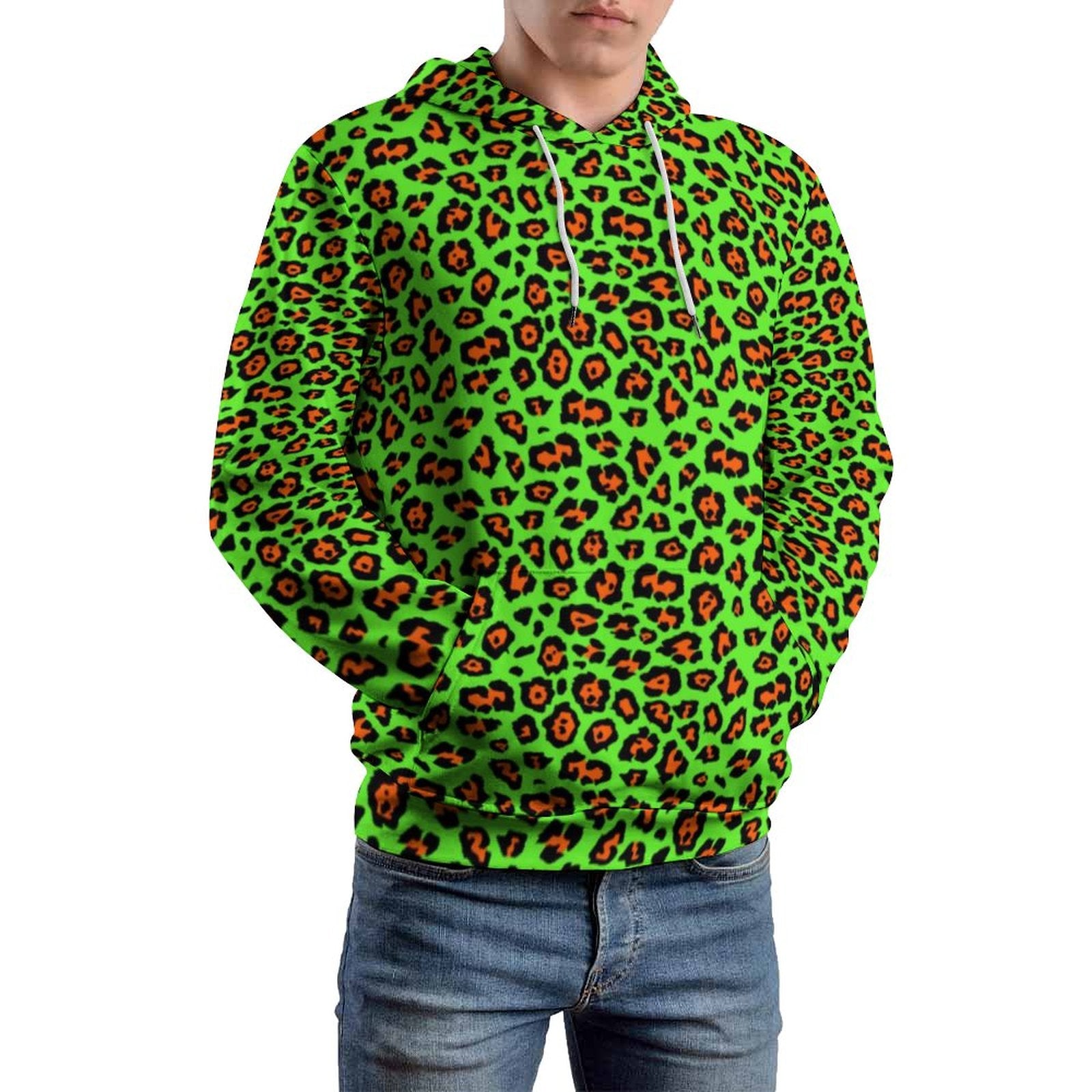Animal Print Casual Hoodies Man Tiger Stripe Winter Long Sleeve Y2k Pattern Clothes