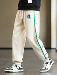 Sweatpants Men Baggy Joggers Letter Embroidery Big Size Trousers Male