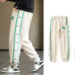 Sweatpants Men Baggy Joggers Letter Embroidery Big Size Trousers Male