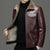 Sheepskin Leather Coat Plush Thickened Coat Business Casual Jacket