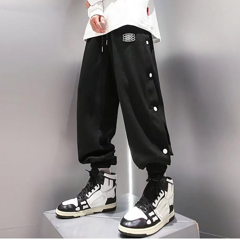 Pants Thin Both Side Trousers  Teenager Loose Straight Trousers