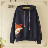 Women's Cute Fox Print Hoodies Pullovers