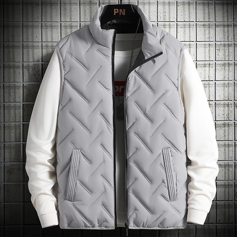 Vest Mens Autumn and Winter Sleeveless Jacket 2022 New Slim