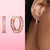 Heart CZ Cubic Zircon Round Daisy Flower Trio Stud Earrings