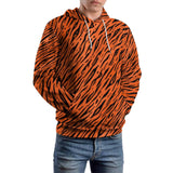 Animal Print Casual Hoodies Man Tiger Stripe Winter Long Sleeve Y2k Pattern Clothes