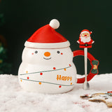 Ceramic Mug Christmas Snowman Christmas Tree