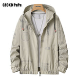 Casual Letter Outerwear Street Trend Hooded