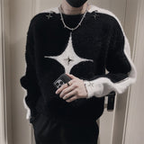 Autumn Winter Mohair Warm Sweater Long Sleeve Plush Thicken Knitted Pullovers