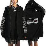 Tokyo Ghoul Anime Zipper Women Sweatshirts Casual Clothes