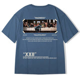 Oversized T-shirt Men Cool Tops Hip Hop Funny Print Tshirt Streetwear Loose