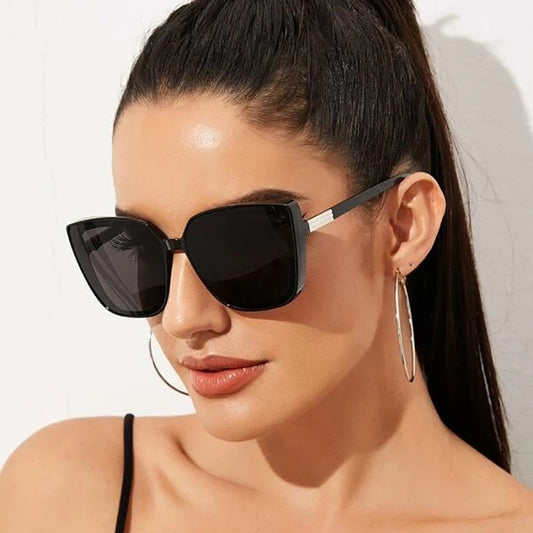 Big Frame Cat Eye Sunglasses for Women Stylish and Protective Eyewear
