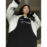 Vintage Y2k Sweatshirt Streetwear Women Oversized Aesthetic Korean Style