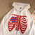 Hot-selling Skeleton Printing Women Long Sleeve Zipper Jacket Loose Streetwear Pullover