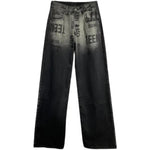 Black Streetwear Women Jeans Autumn New Harajuku Vintage High Waist Denim Pants