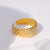 Trendy Stainless Steel Rings Flower Heart Adjustable Finger Ring Geometric Aesthetic