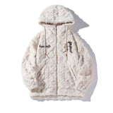 Winter Fleece Hooded Fluffy Jackets Coats