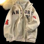 American style retro high street hoodie design sense