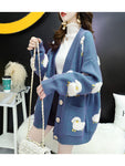 Thickening of Spring/Autumn Knitwear Coat Knitted Cardigan Oversized