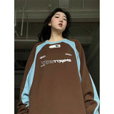 Vintage Y2k Sweatshirt Streetwear Women Oversized Aesthetic Korean Style