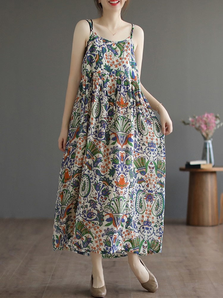 Timeless Elegance Embrace Fashion with Our Cotton Vintage Floral Dresses
