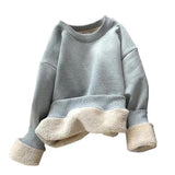 Fleece Thickened Sweatershirts Cold-proof Warm Bottoming