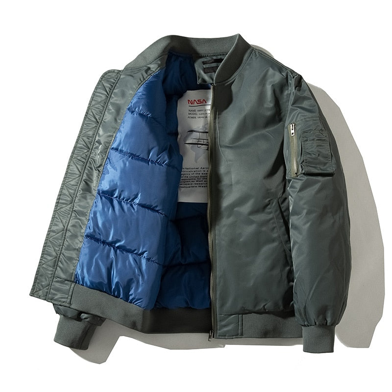 Thick streetwear military coats bomber jacket