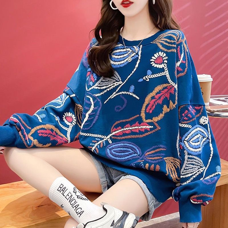 Women Round Neck Harajuku All-match Hipster Trend Jumpers