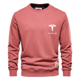 Hoodie Tesla car print High Quality 100% Cotton