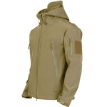 Military Shark Skin Soft Shell Jackets Men Tactical Windproof Waterproof Bomber Coats