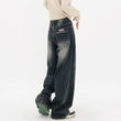 Retro Harajuku Streetwear Denim Trousers Autumn Baggy Pants for Women