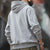 Maden Retro Gray Hoodies Solid Color Basic Pullover
