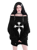 Gothic Harajuku Punk Sweater Women Pullovers Goth Dark