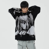 Kawaii Cartoon Misa Cosplay Japanese Sweatshirt Gothic Anime Sweater Clothes Top