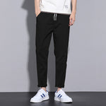 Ankle-Length Pants Men Casual Slim Fit Thin