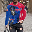 T-Shirt Skull Shirt Hip Hop American Loose Retro Oversized