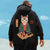 Samurai Men Hoodie Long Sleeve Anime Sushi Cat Top Clothing Oversized