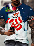Snowman T-shirt Fashion Christmas 3d Printing