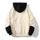 Patchwork Black White Hoodie Sweatshirt