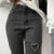 Vintage Black Denim Flare Pants Streetwear High Waist Slim Y2K Pants