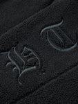 Parka Fleece Jacket Embroidery Hooded Windbreaker